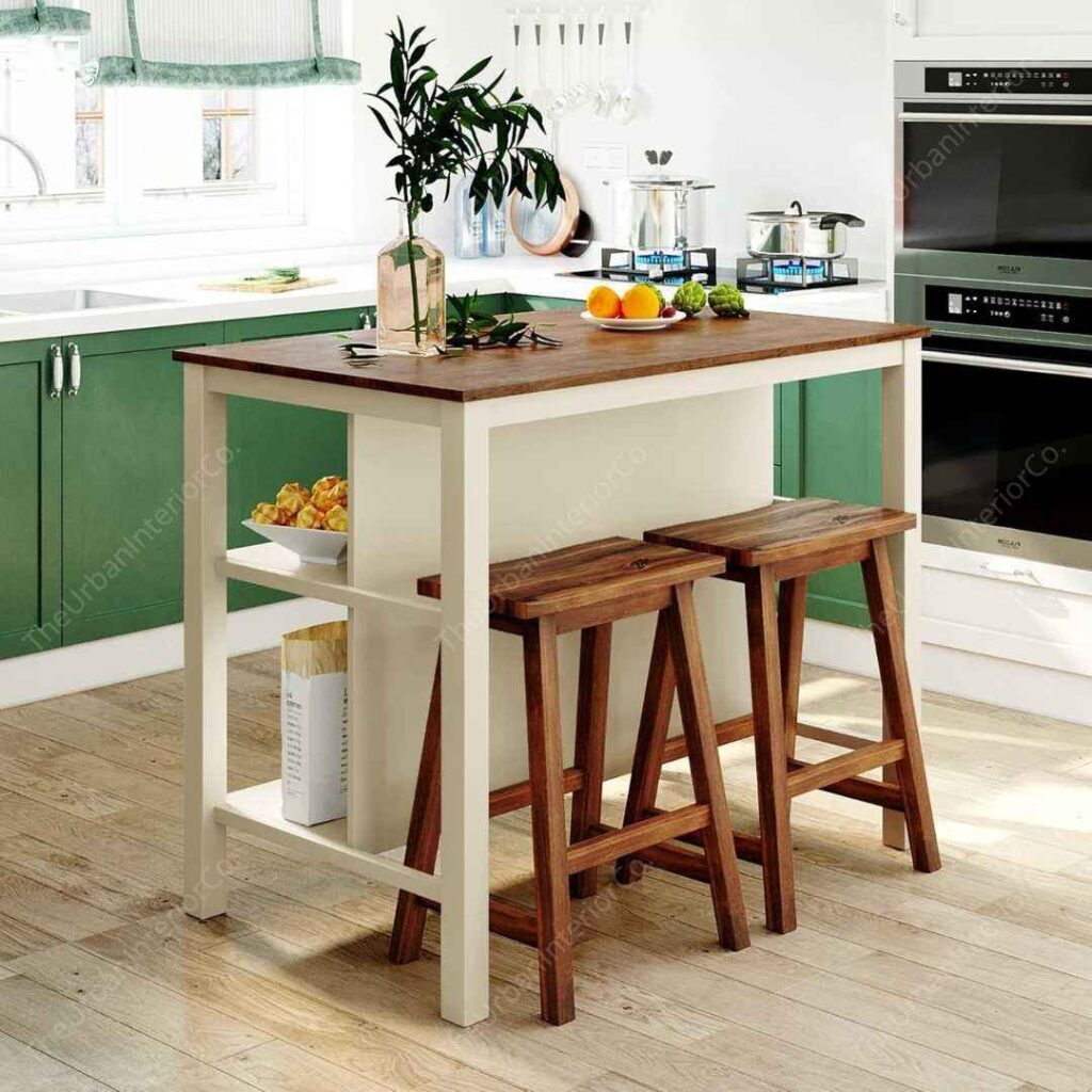 Bellemave Kitchen Island with 2 seating