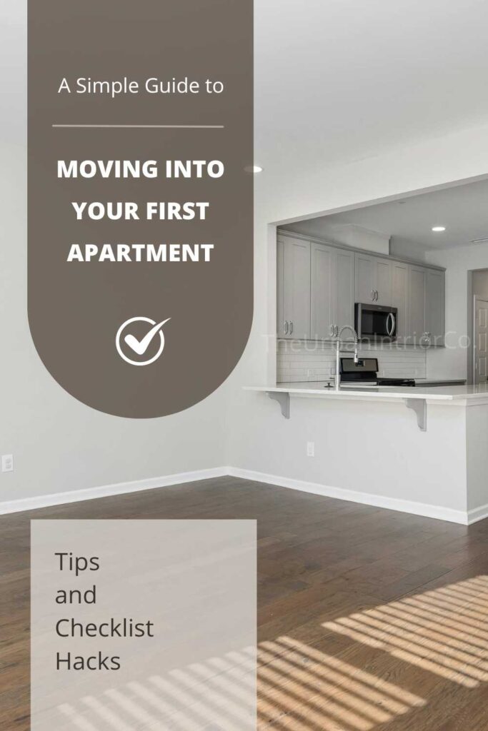 Moving Into Your First Apartment Pinterest Pin