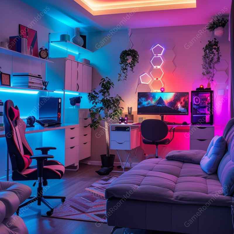 RGB gaming room design