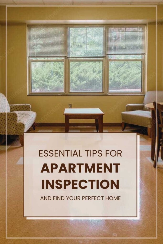 Tips for Viewing an Apartment pinterest pin