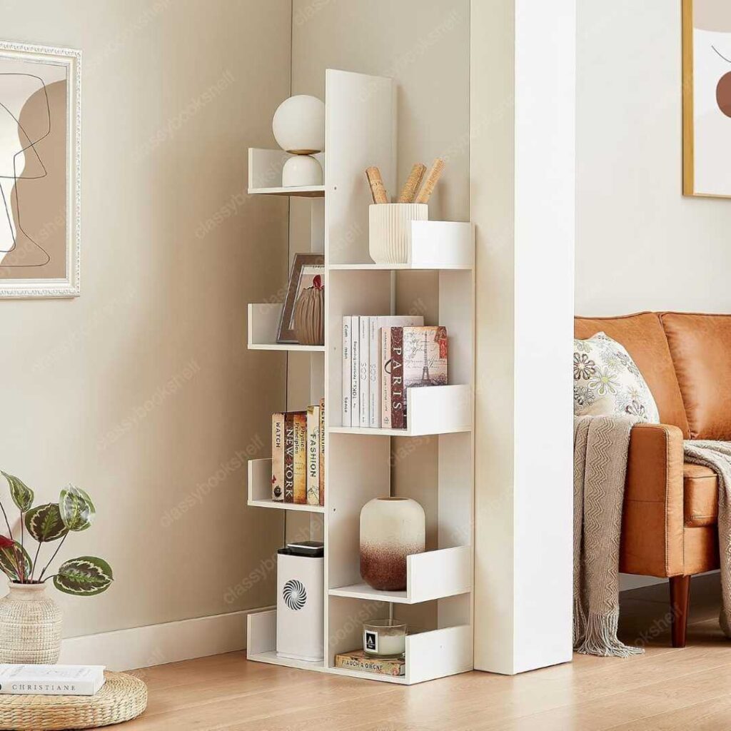 VECELO 8 Shelf Storage Tree Bookshelf