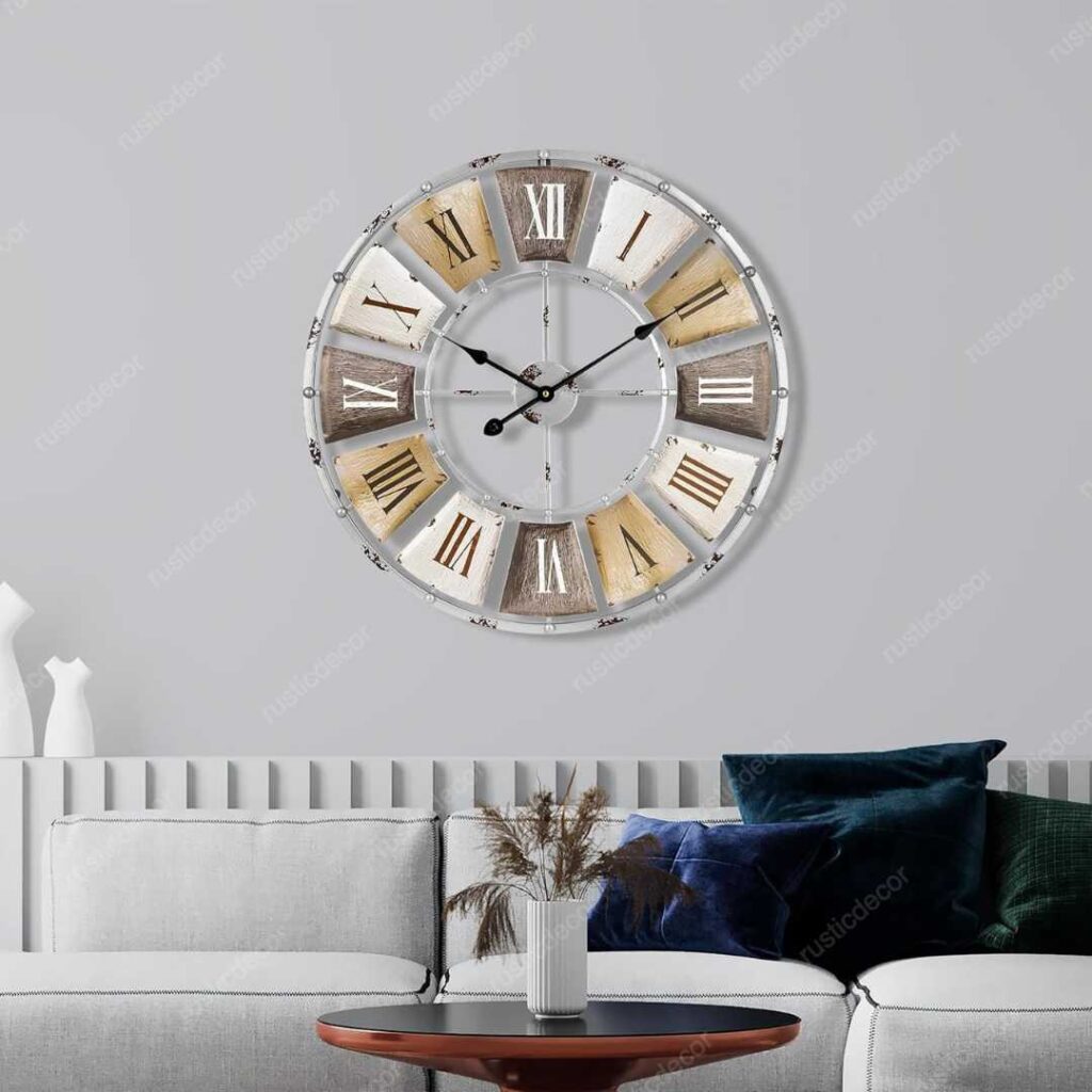 Vintage Metal Wall Clock