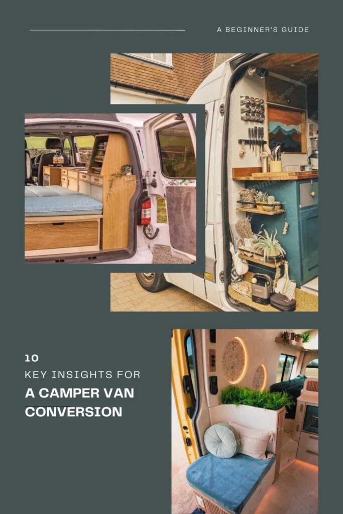 a camper van conversion pinterest pin