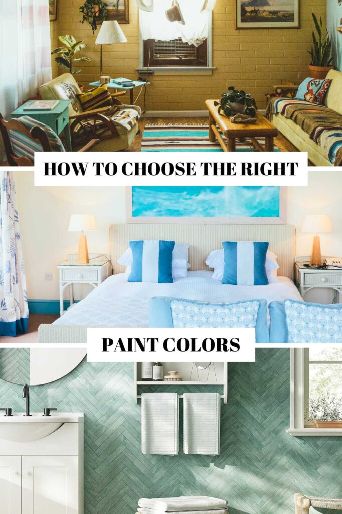  a pintereest pin about choosing the right paint colors for every room