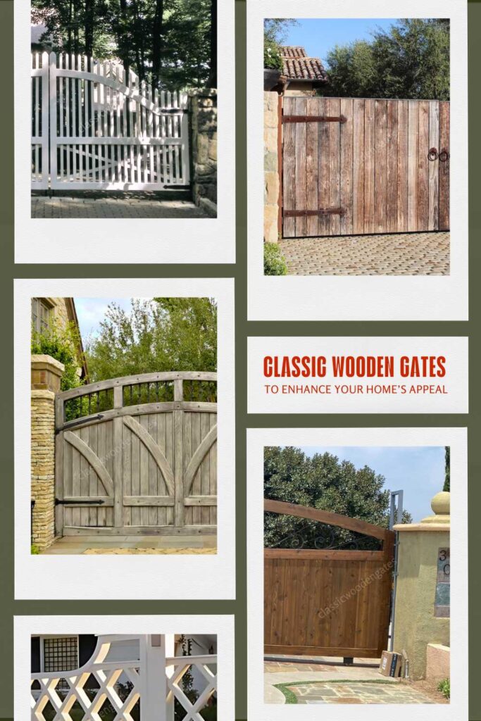 a classic wooden gates pin