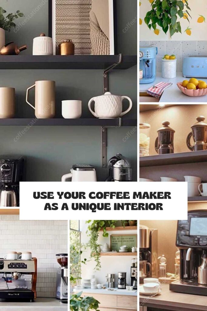 coffee maker as unique interior pin