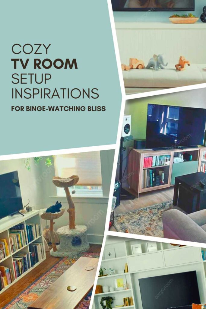 cozy tv room setup inspirations pinterest pin