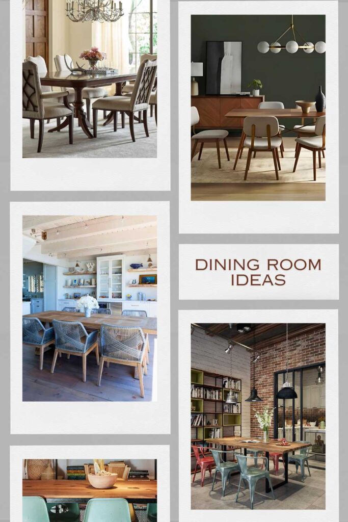 a pinterest pin about dining room ideas