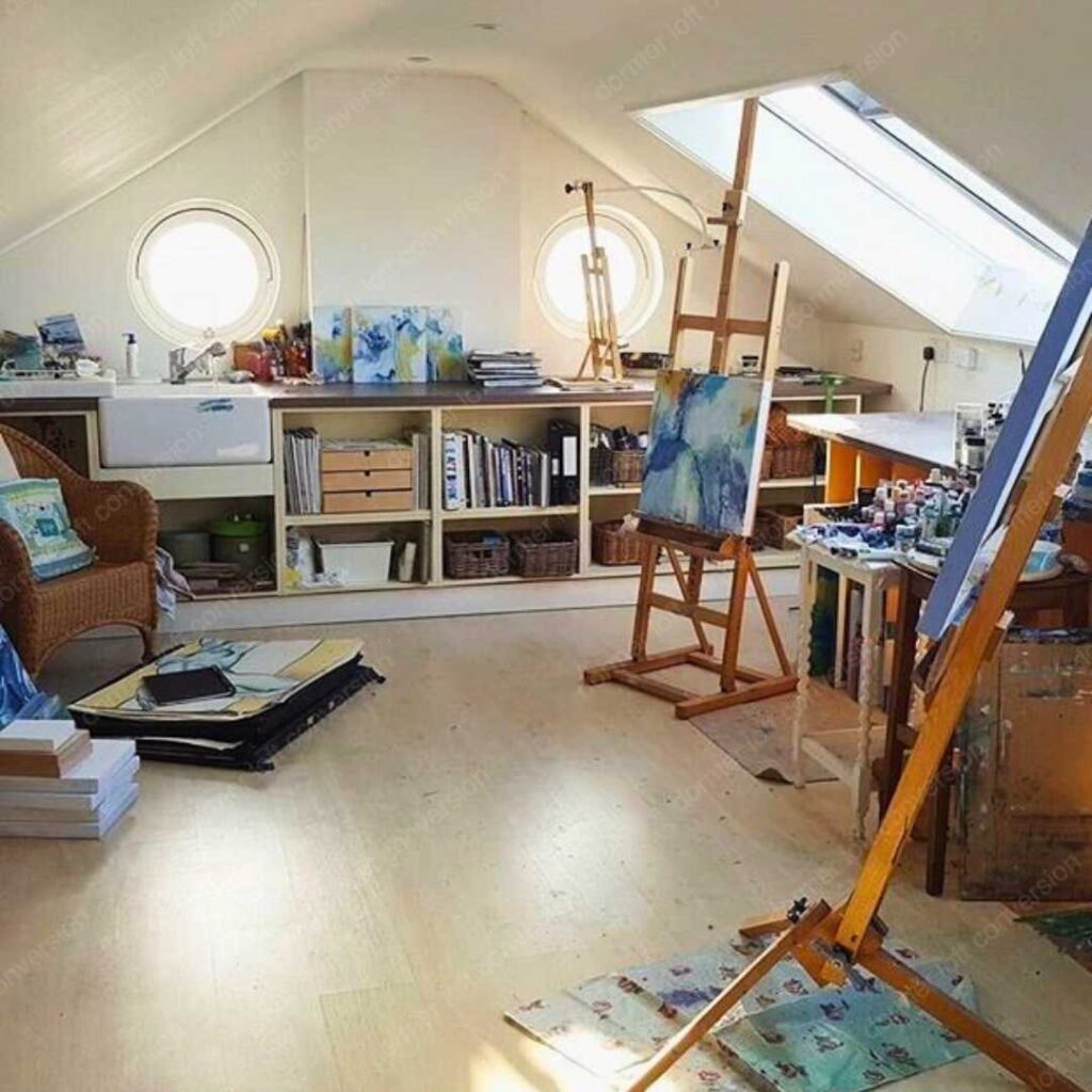 dormer loft art studio