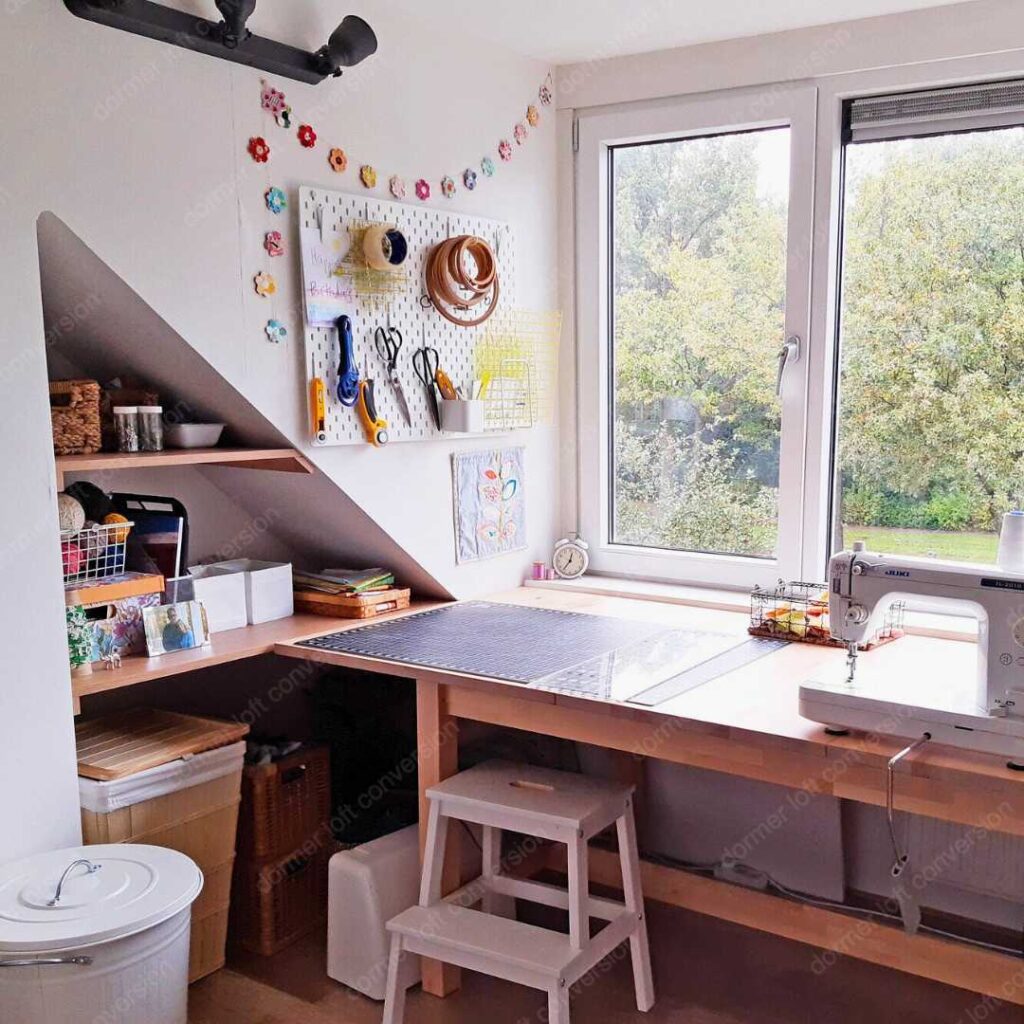 dormer loft craft room