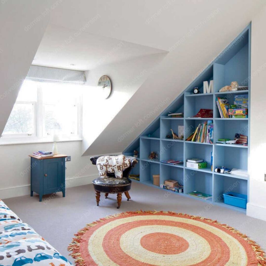 dormer loft reading nook