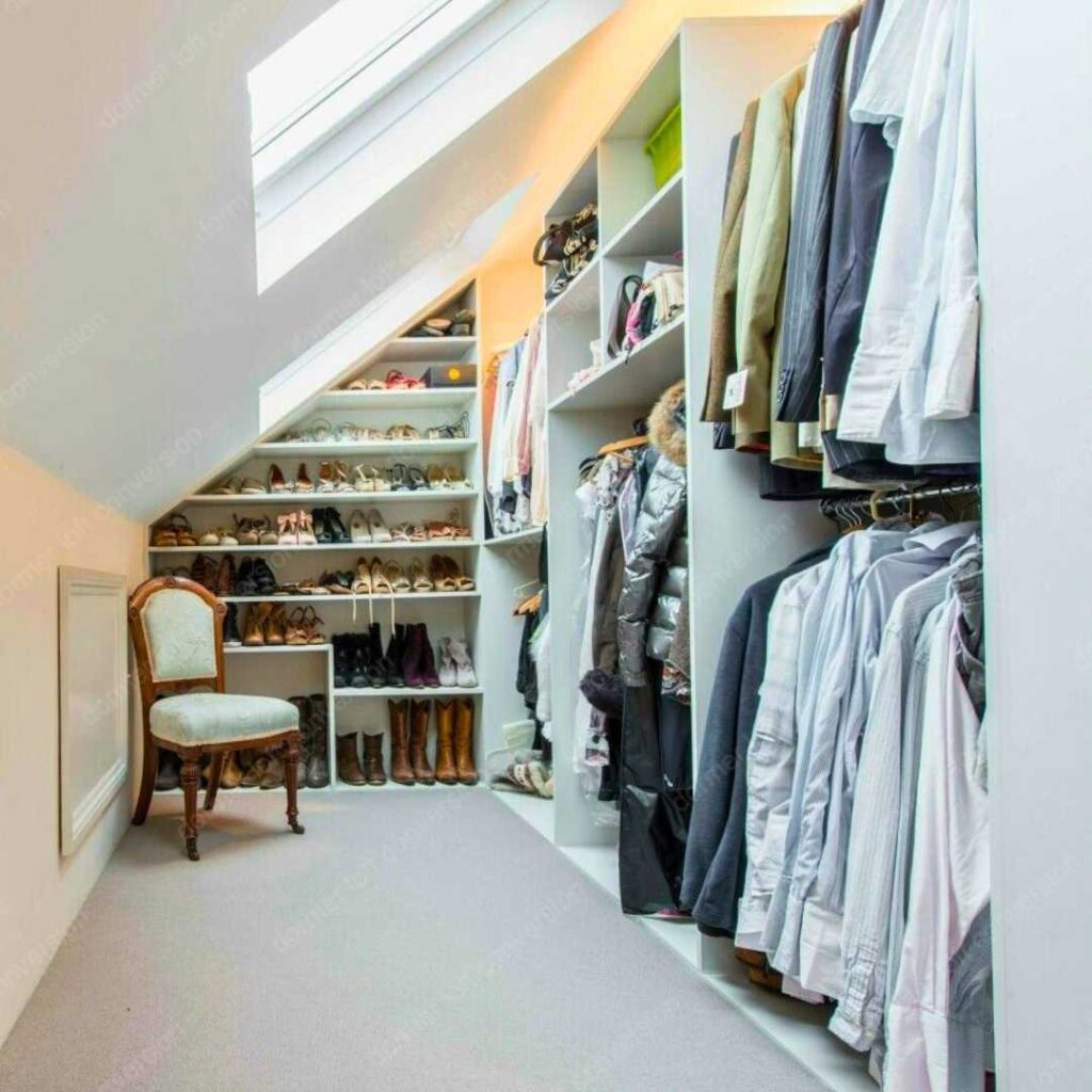 dormer loft walk in closet