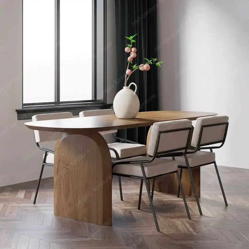 homary Modern Mid Century Dining Table for 4