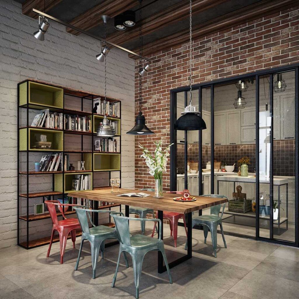 industrial dining room style