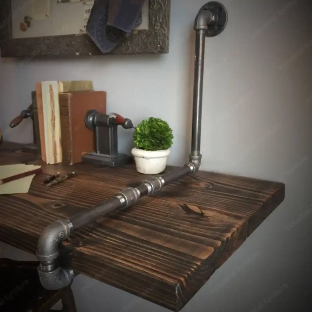 industrial wall mounted table