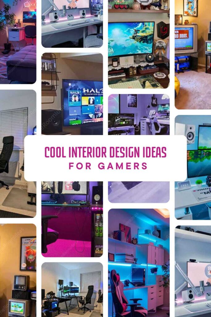 interior design ideas for gamers pin