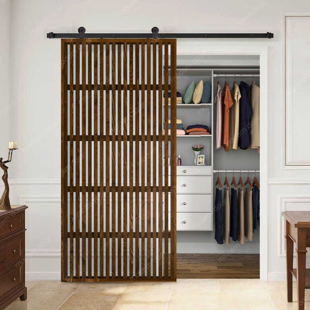 japanese inspired wood sliding door