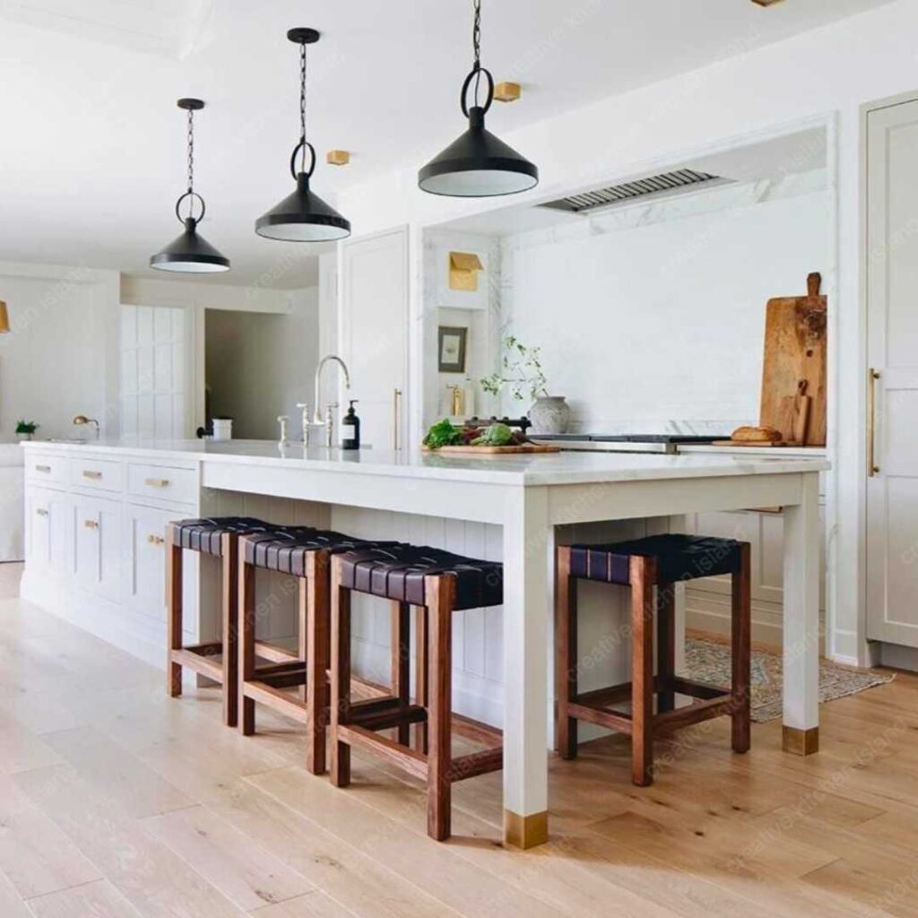 kitchen island with pull out chair