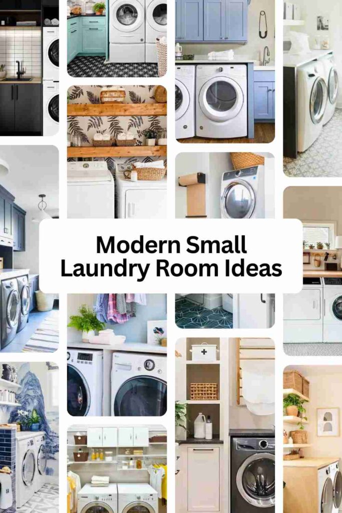 modern small laundry room ideas pin