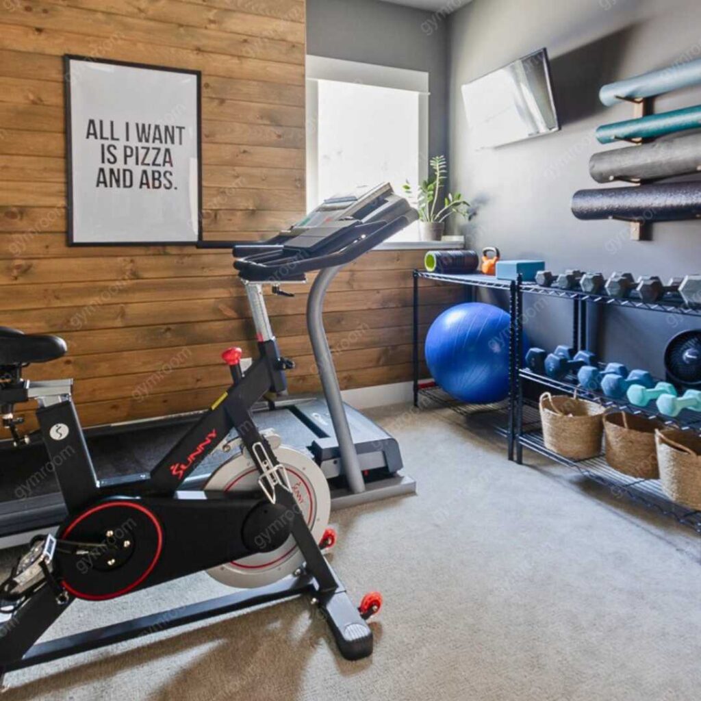 pizza and abs poster gym room