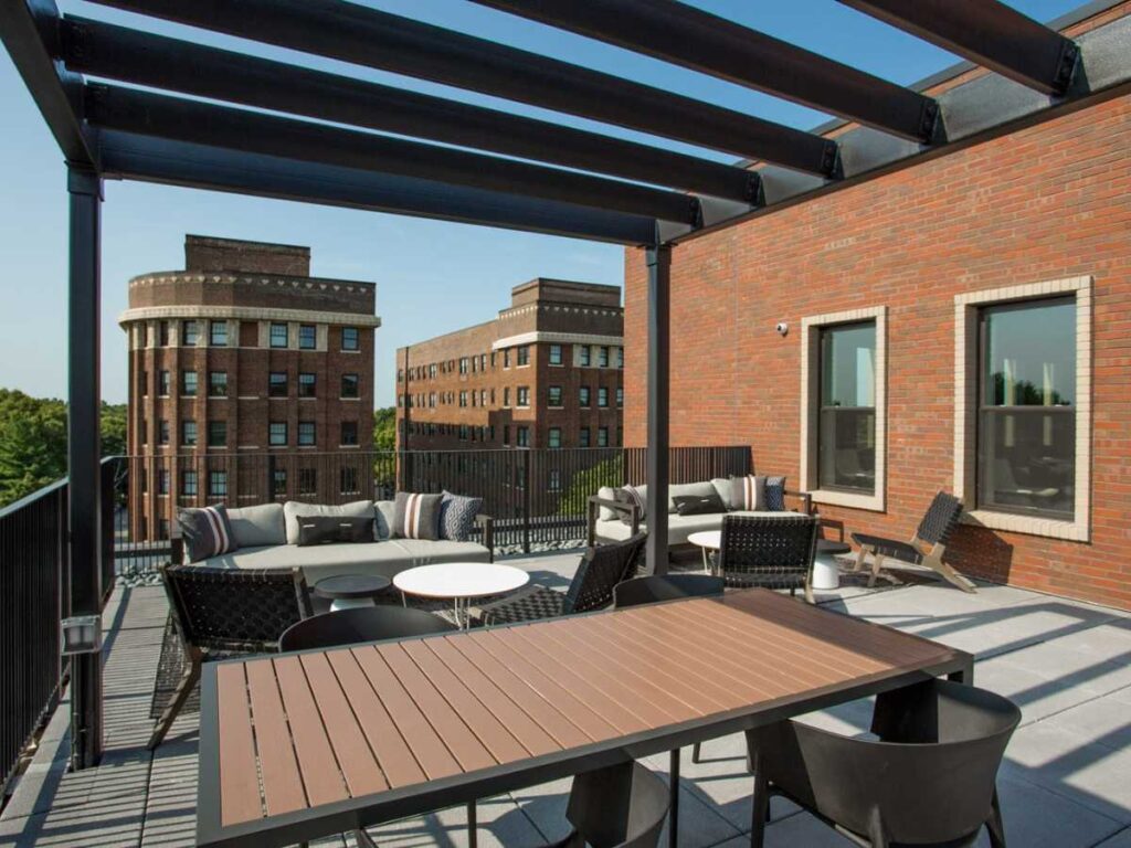 rooftop area apartment