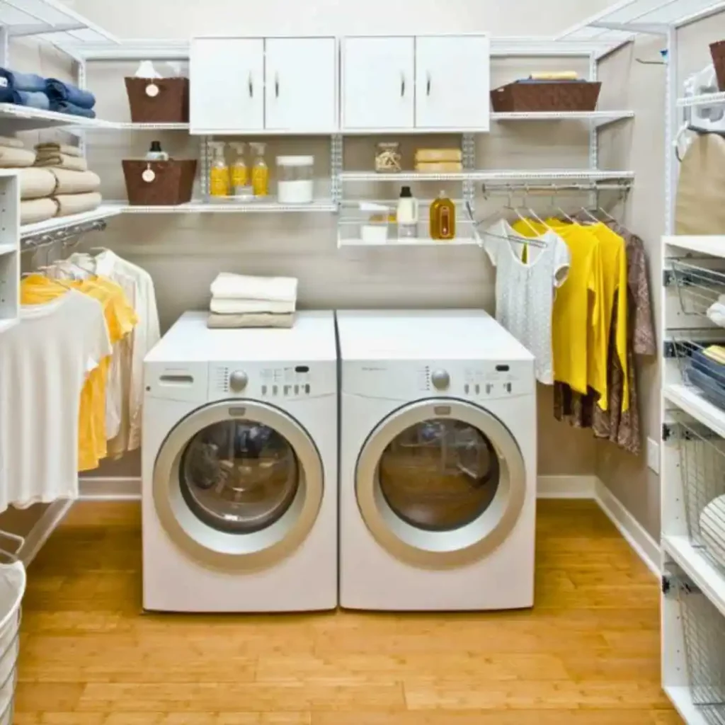 laundry room with side by side washer dryer