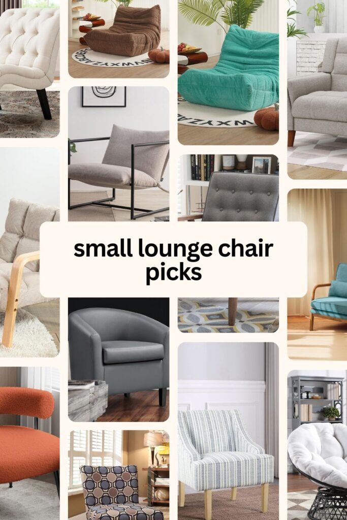 a pinterest pin for top small lounge chair picks