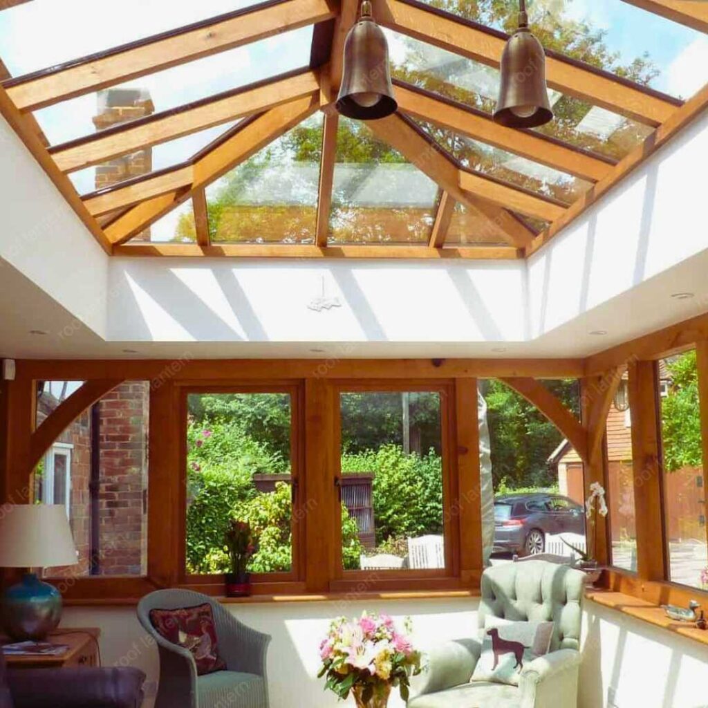 timber-framed roof lantern design