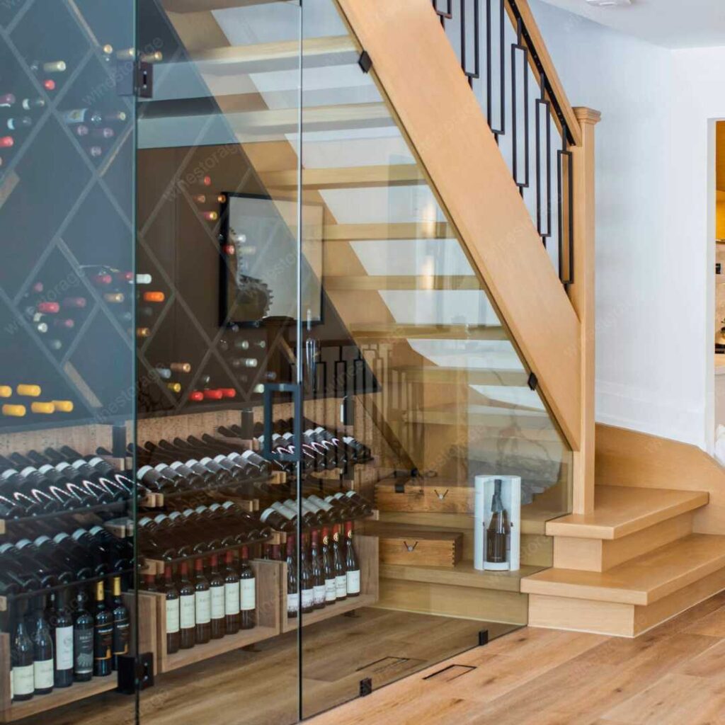 under stair wine storage