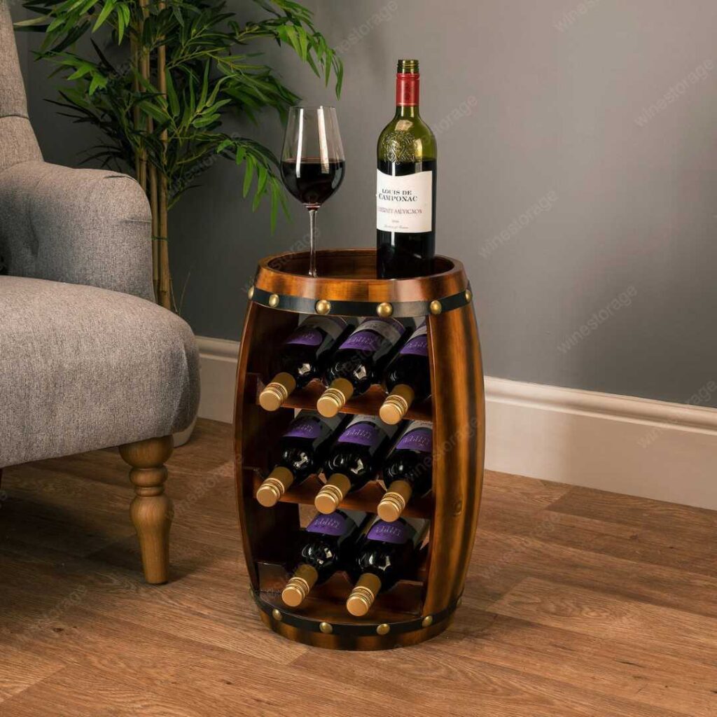 wine barrel rack