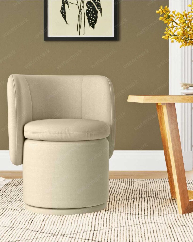 Adrielle Swivel Upholstered Barrel Chair