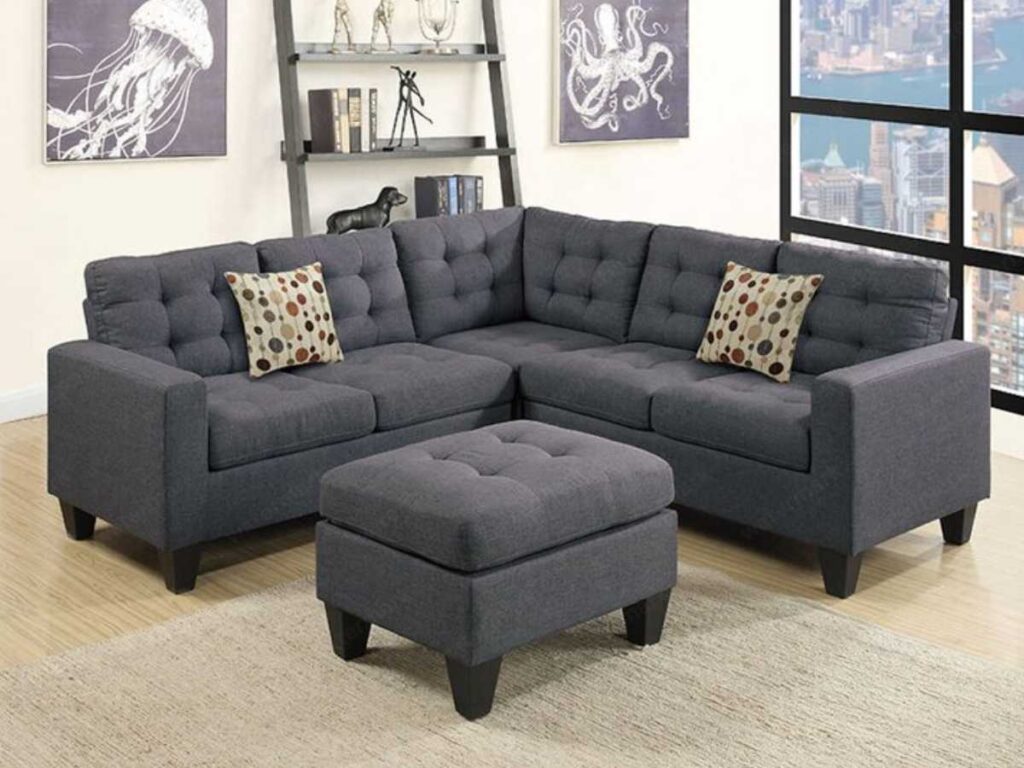 Andover Mills™ 4-Piece Upholstered Sectional