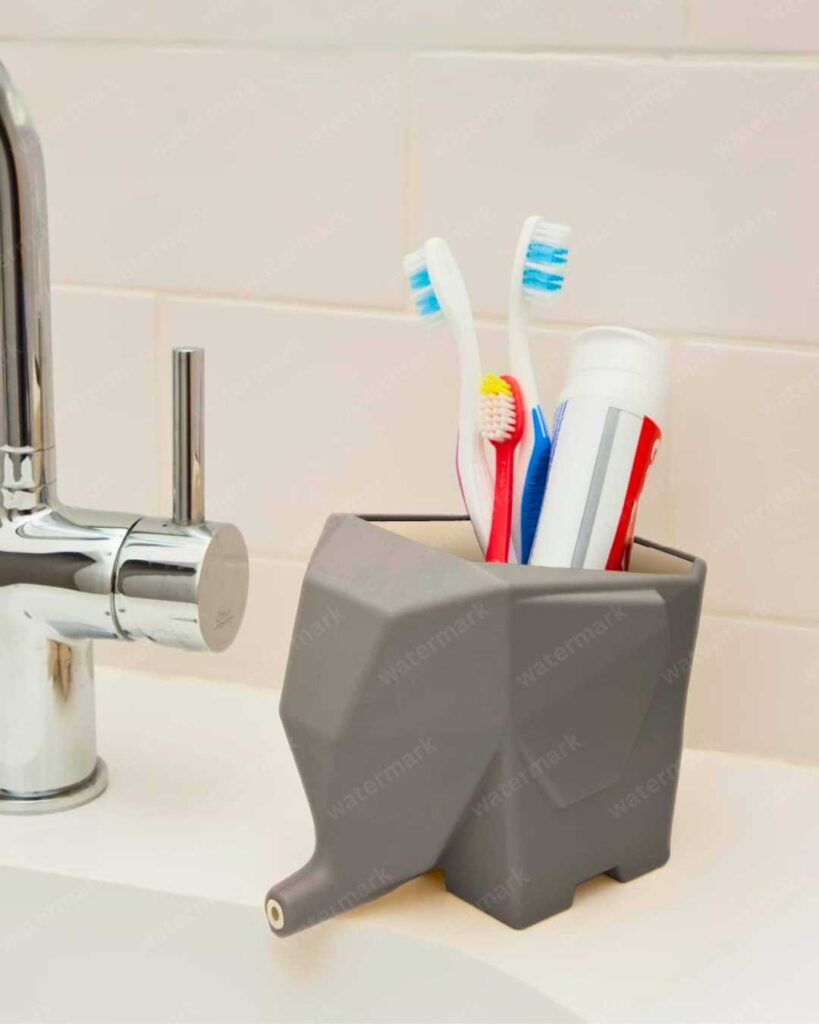 Elephant Toothbrush Holder with drainer