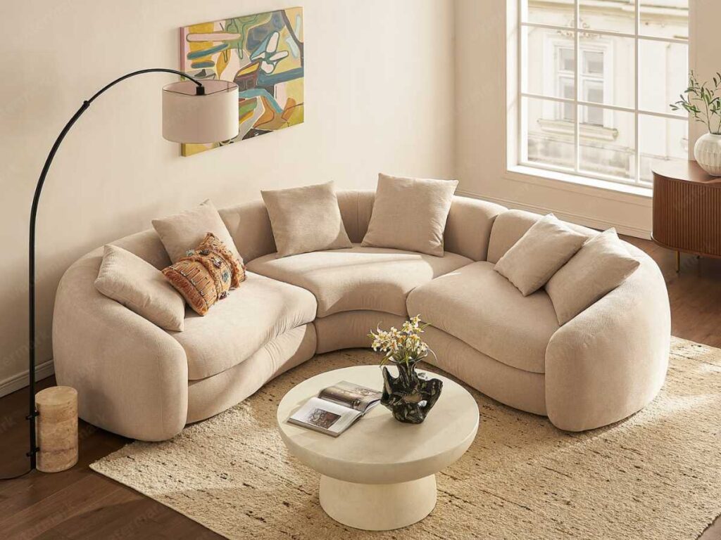 Fable Performance Fabric Single Arm Sectional Sofa