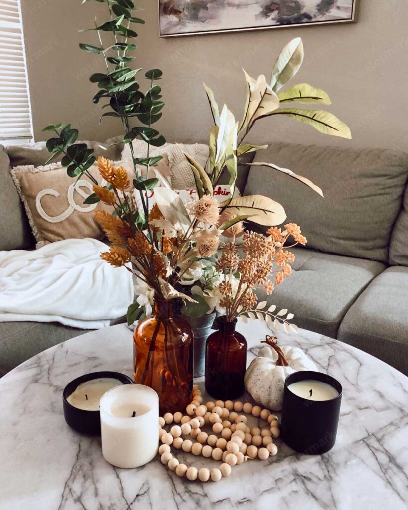 Fall Coffee Table Decoration Idea