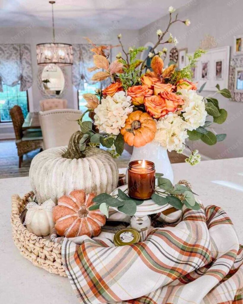 Fall Coffee Table Decoration Idea