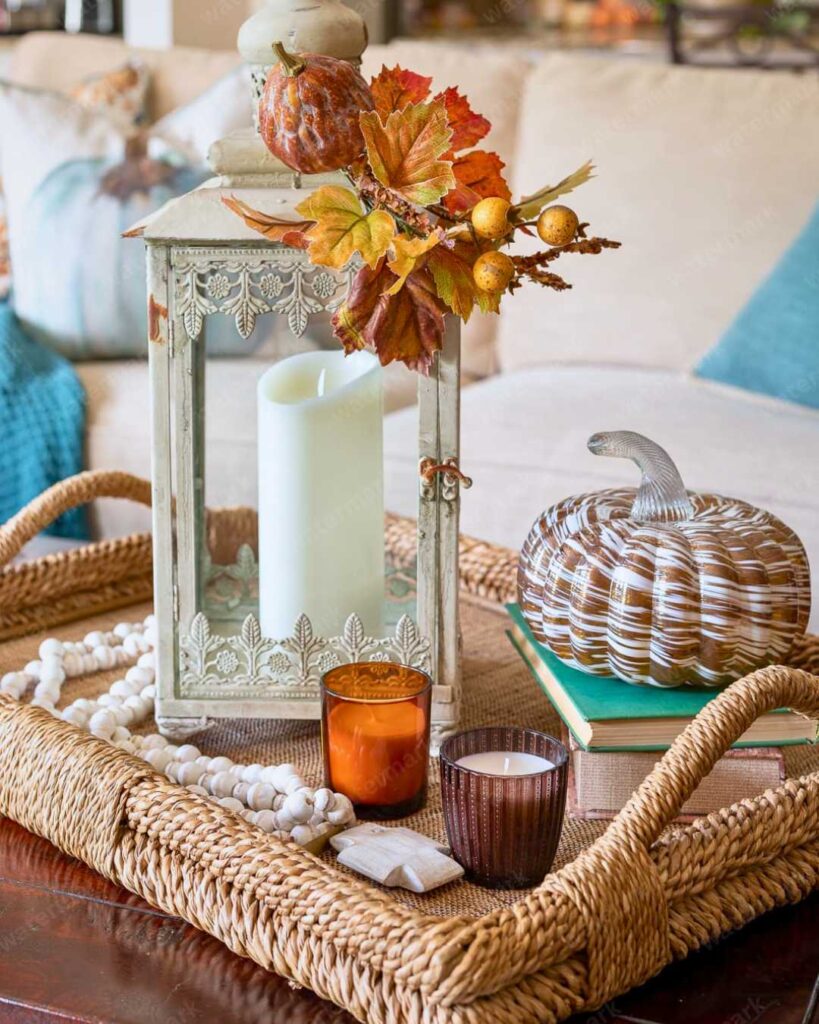 Fall Coffee Table Decoration Idea