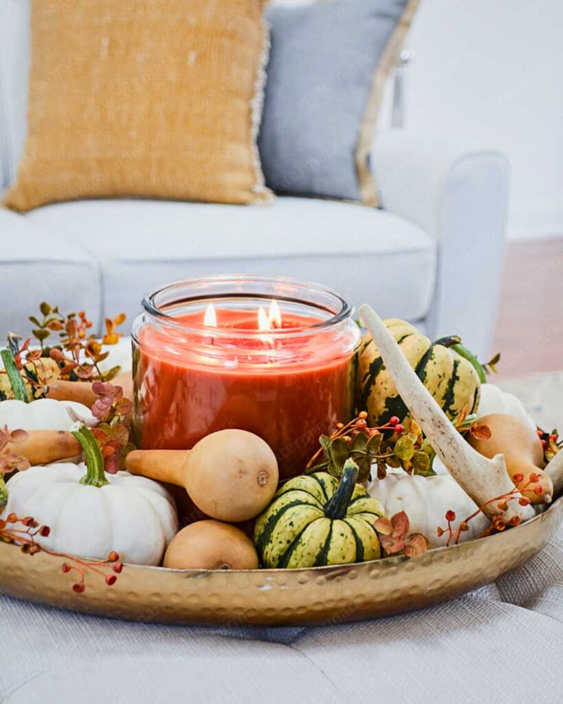 Fall Coffee Table Decoration Idea