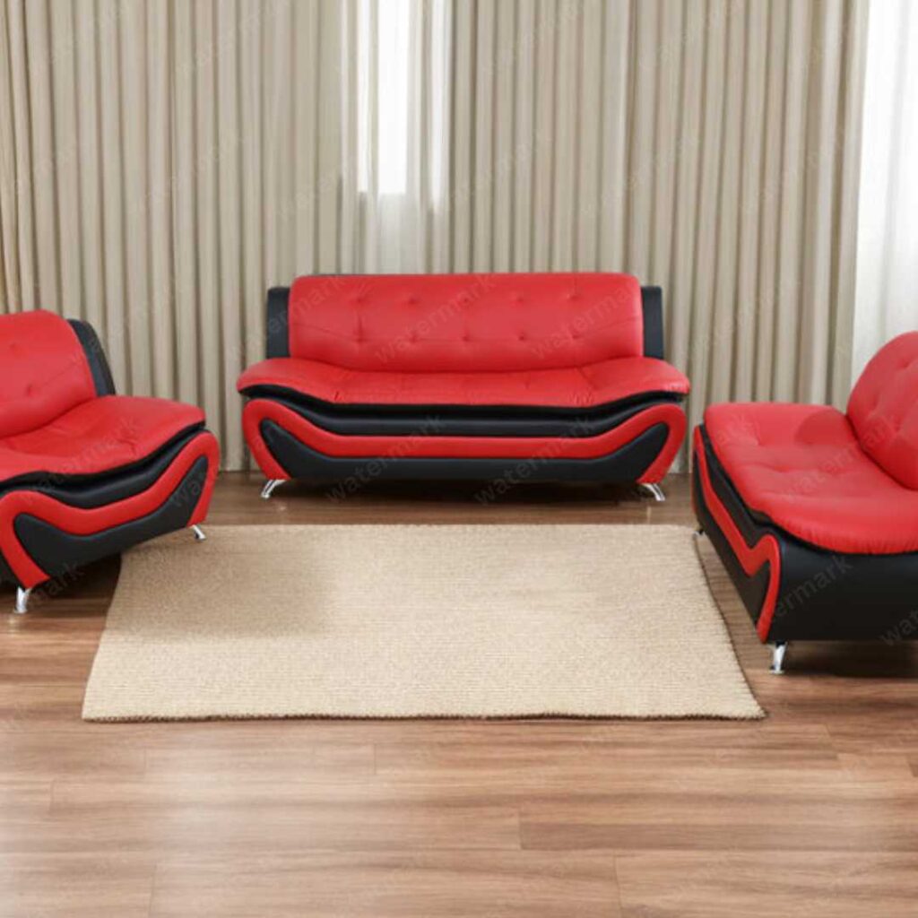 Giota 3-Piece Faux Leather Living Room set