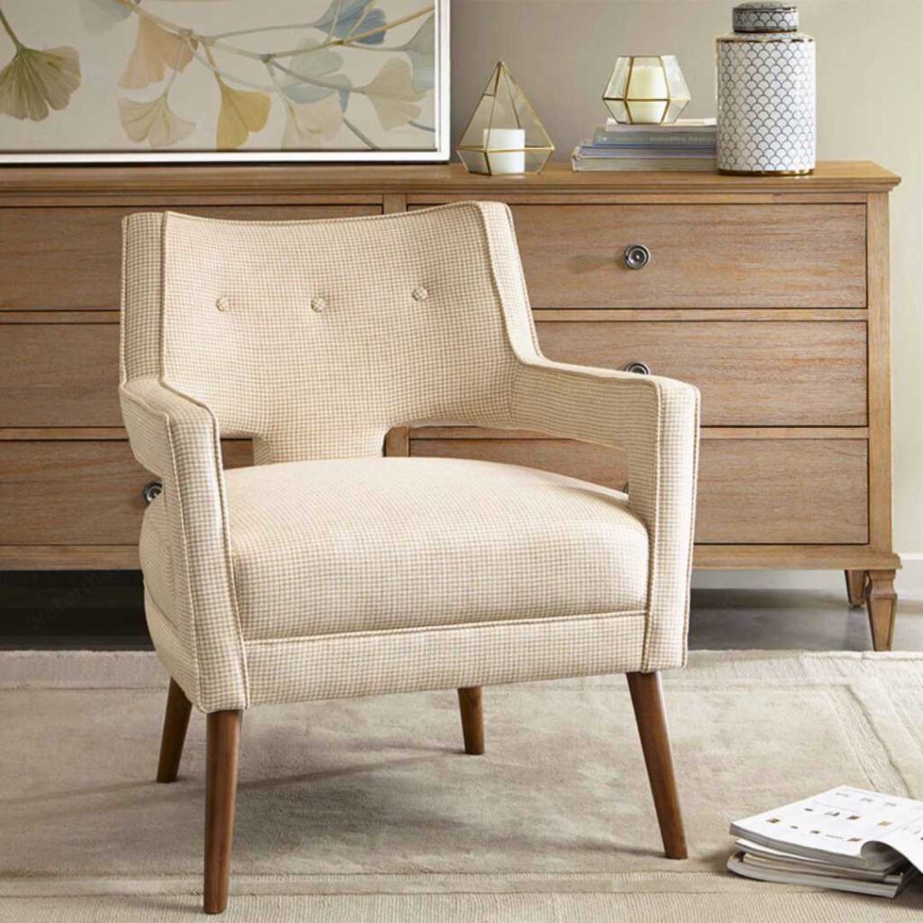 Palmer Wide Tufted Polyester Armchair