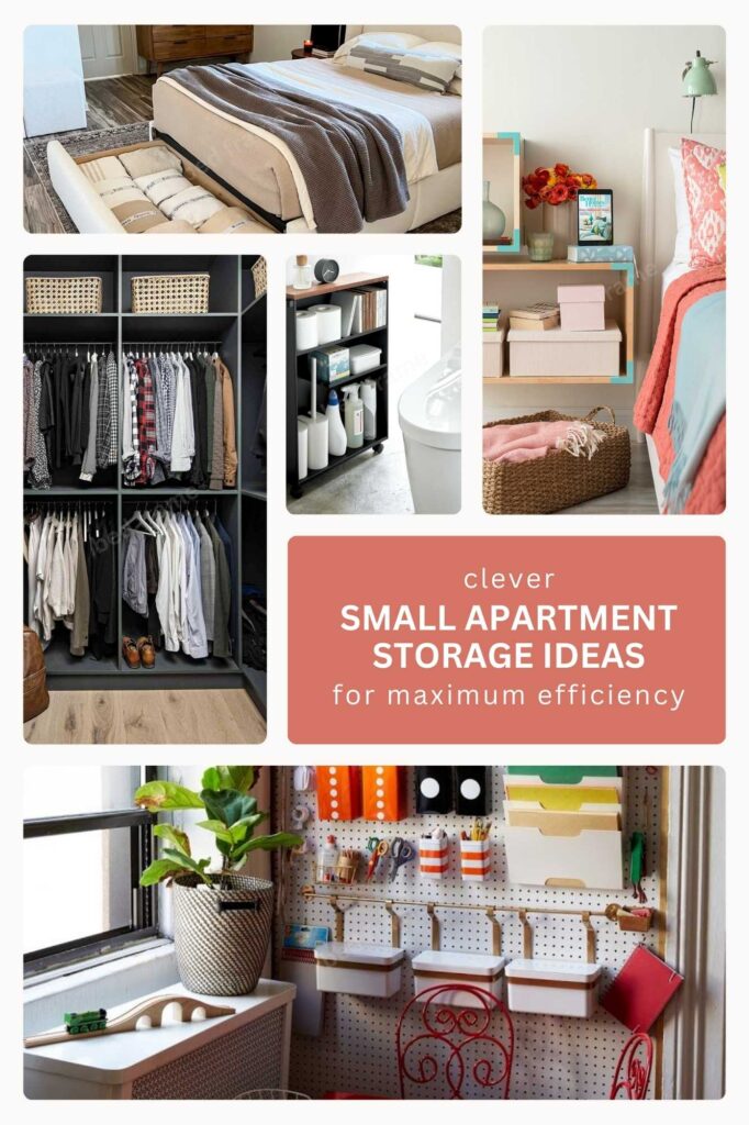 Small Apartment Storage Ideas pinterest pin