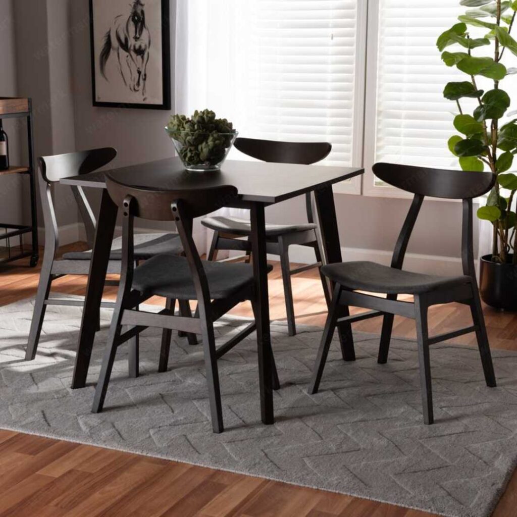 Tamsin 5-Piece Solid Wood Dining Set