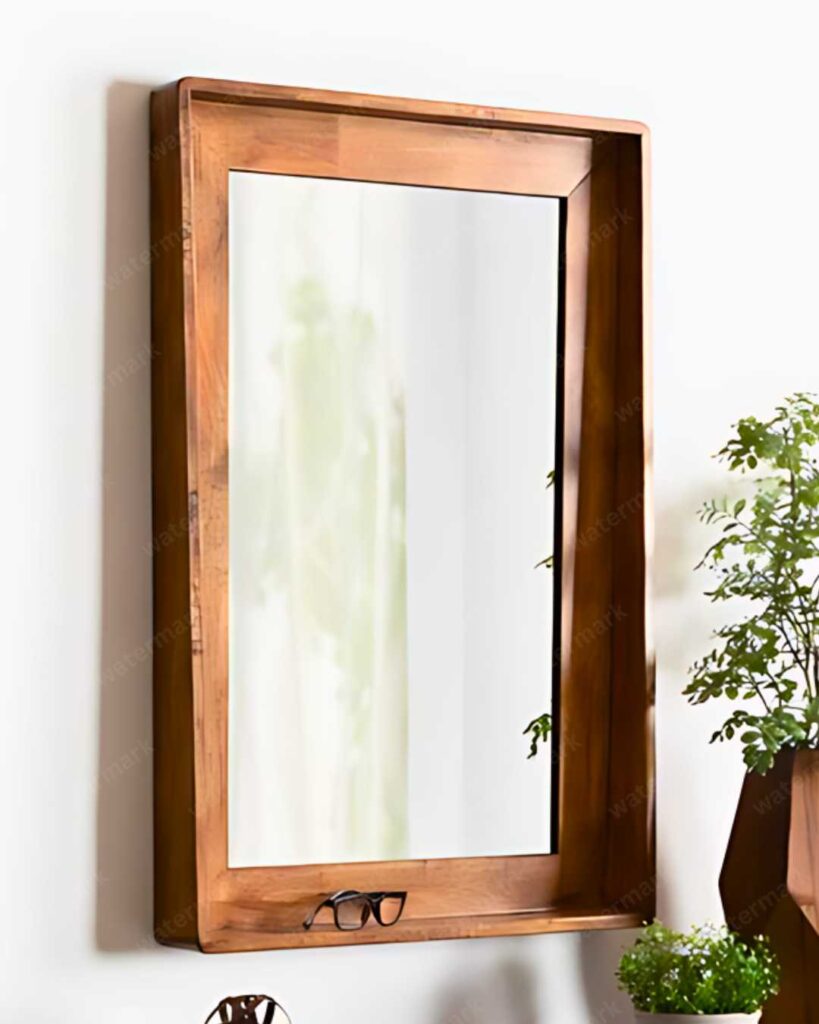 bathroom mirror with shelf design