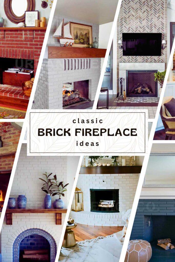 brick fireplace Ideas pinterest pin