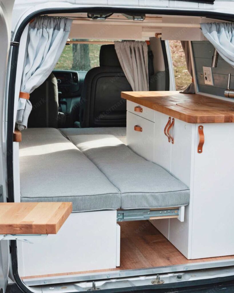 camper van pull out bed