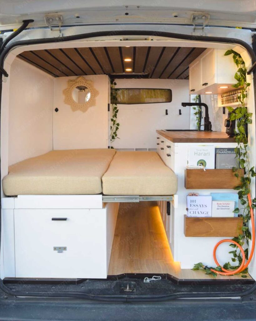 camper van pull out bed