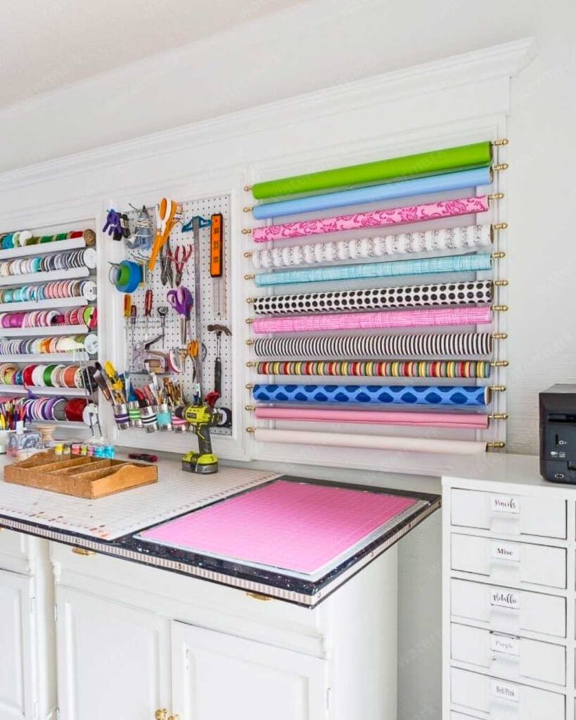 colorful craft room decorations