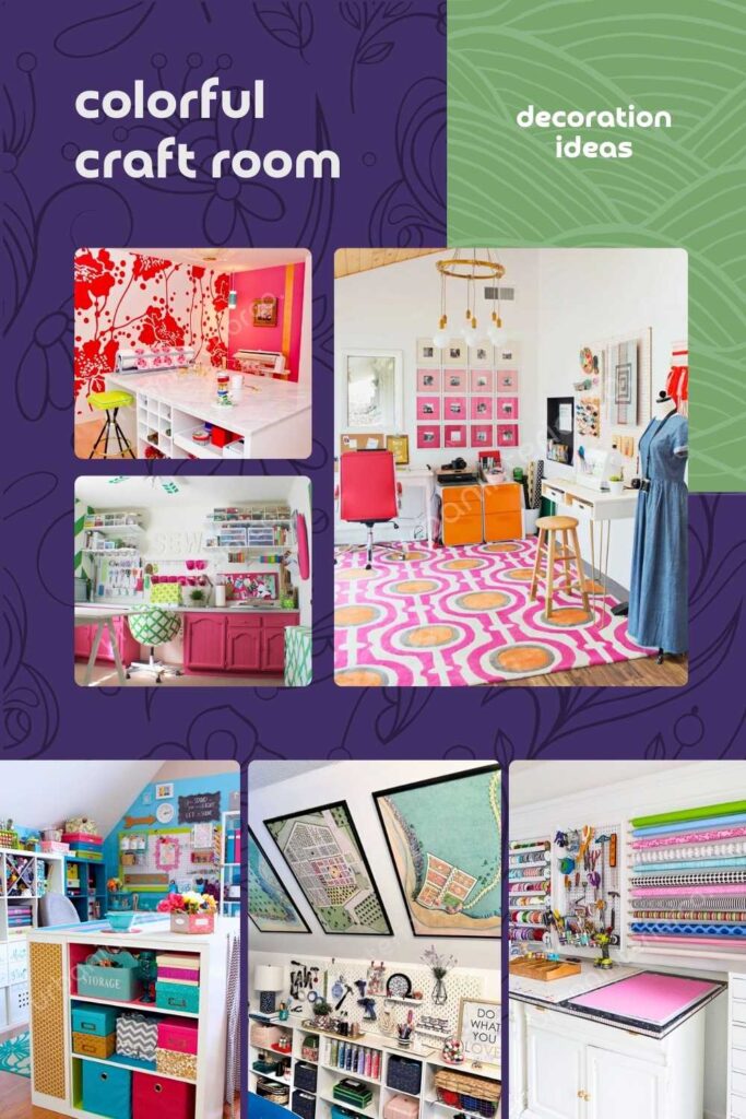 colorful craftroom decoration ideas pinterest pin