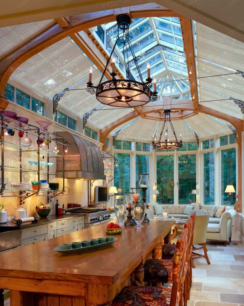 conservatory kitchen design idea