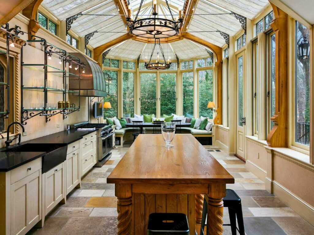 conservatory kitchen design idea